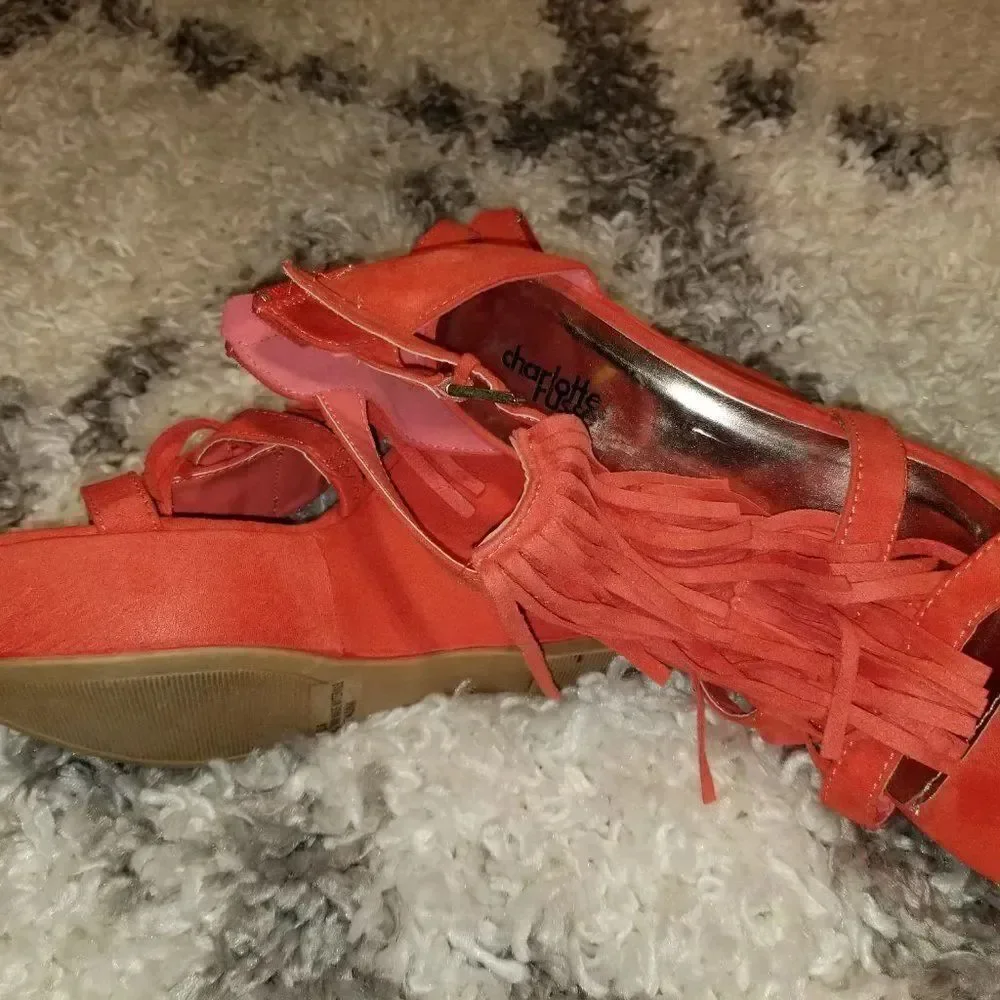 CHARLOTTE RUSSE WEDGE STYLE  OPEN TOE WOMEN